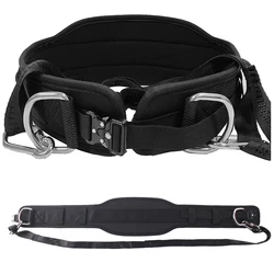 Black Dip Belt for Pull Up and Squat,Waist Support,Neoprene Lumbar Brace,Weightlifting Strength Training,Bearing 300lbs