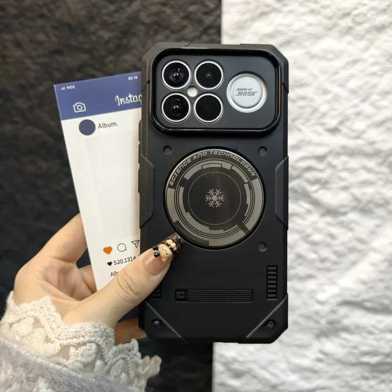 Etui na Poco F8 Ultra Pro, miękkie TPU, magnetyczne, pogrubione, odprowadzające ciepło, odporne na wstrząsy, osłona na telefon Poco F8 Ultra 5G, bumper. — zdjęcie produktu 5