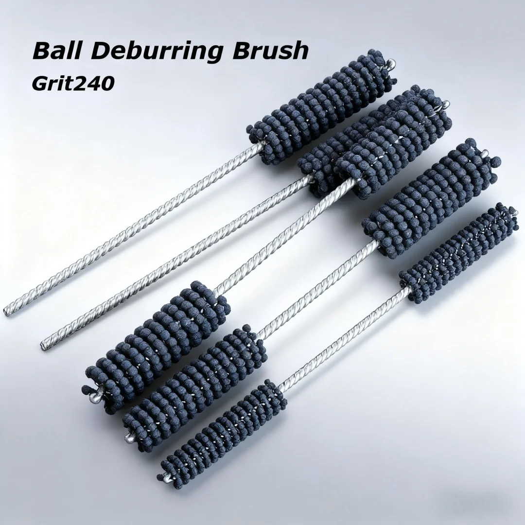 

1pcs Grit240 Abrasive Ball Deburring Brush Inner Hole Grinding Pipe Polishing Brush Tube Cleanin Brush Dia5~65mm