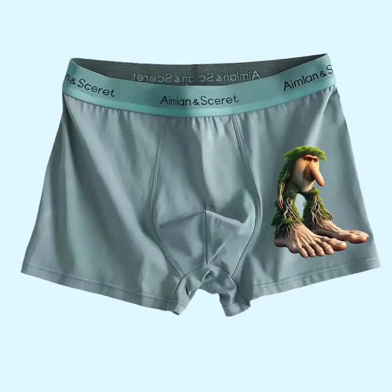 Tralalero Tralala Tung Tung Tung Sahur Brr Brr Patapim Meme مضحك الدماغ الإيطالي روت القطن الخالص ملابس داخلية للرجال حجم كبير الدهون