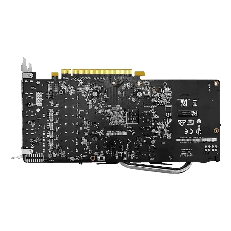 بطاقة رسومات JIESHUO AMD RX 580 8GB 2048sp GDDR5 256bit grx 750 8g GPU rx580 للكمبيوتر المكتبي ألعاب الفيديو المكتبية والكمبيوتر