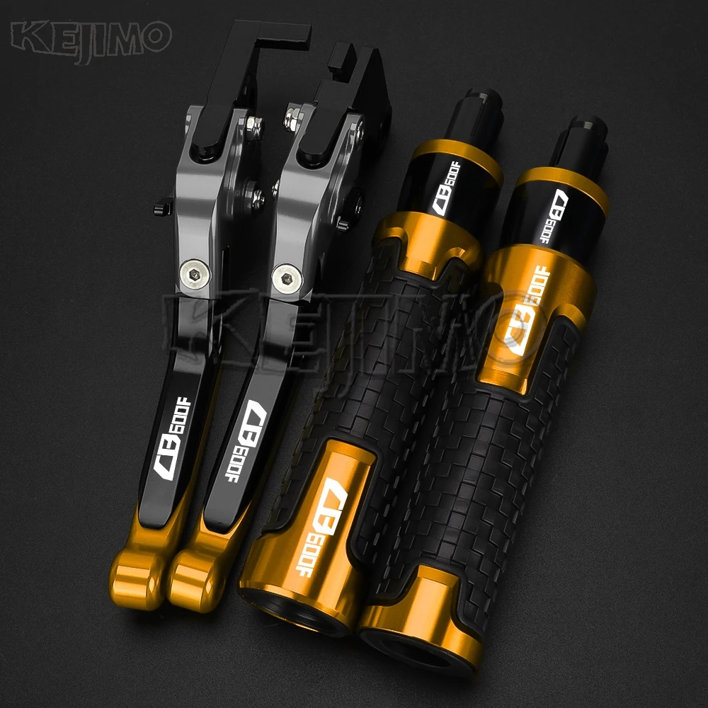 For Honda CB600F CB 600 F 2007 2008 2009 2010 2011 2012 2013 CB 600 F Motorcycle Folding Clutch Brake Lever Handlebar grips ends
