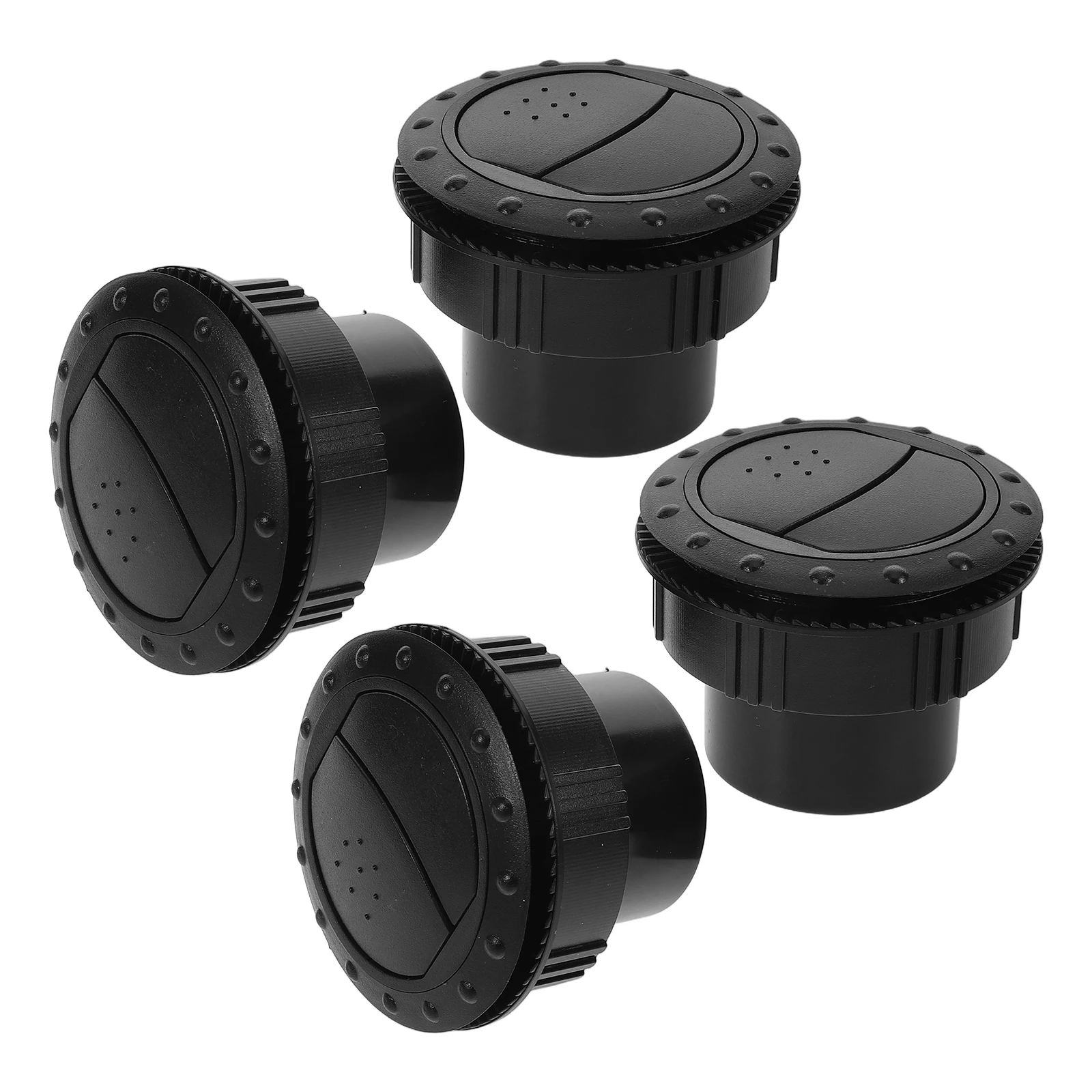 

4pcs RV Air Conditioning Outlet Car Abs Vent Round Cover Ceiling Grille Suitable For Rvs Buses Dashboard Deflector Extensions