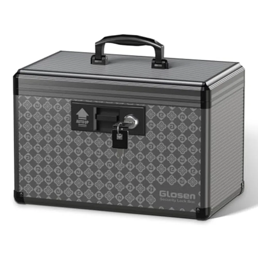 

Medicine Lock Box Storage Lock Box -Medium12 X 7.68 X 7.87 Inch Lockable Dorm Storage Trunk with Key Lock - Briefcase, Lock Box
