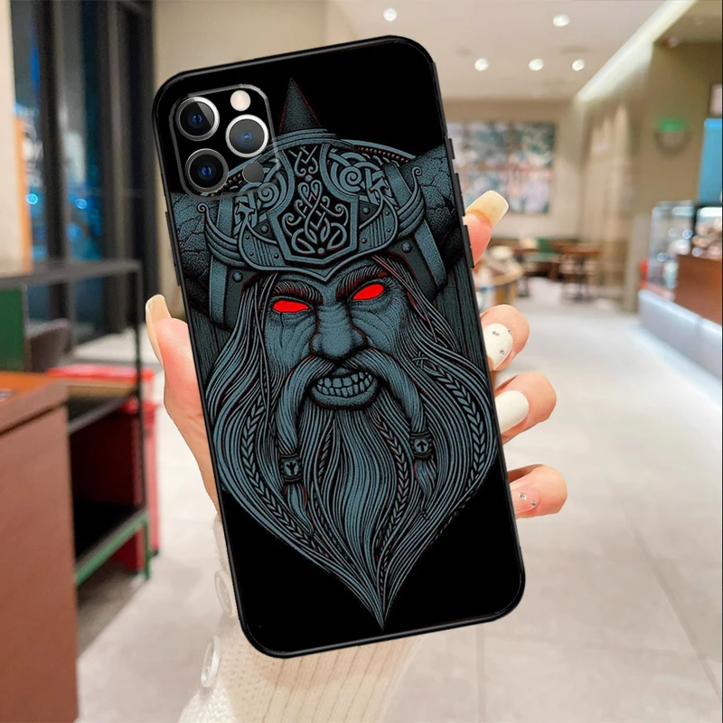 Odin Slavic Gods Case For iPhone 16 15 11 12 13 Mini 14 Pro Max X XR XS Max 6 14 Plus Full Cover