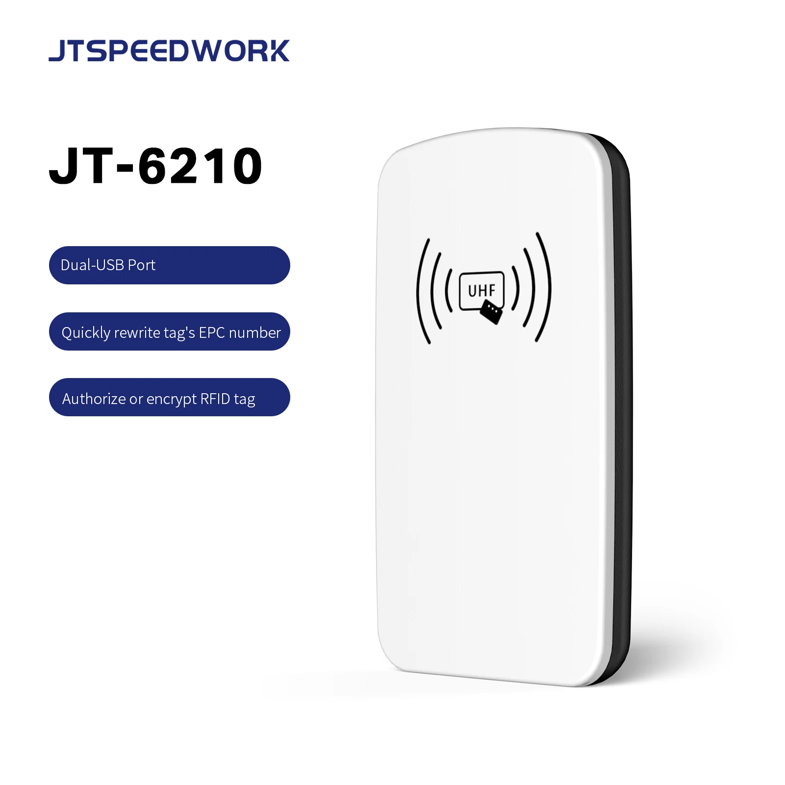 UHF Desktop USB RFID Reader Writer ISO18000-6C JT-6210