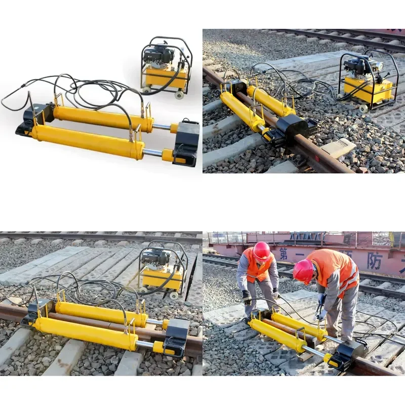AP01 Hydraulic Stainless Steel Shoulder Rail Stressor for Tiegong Chinese Factory Long Rail Tensor Stress Relief Seamless