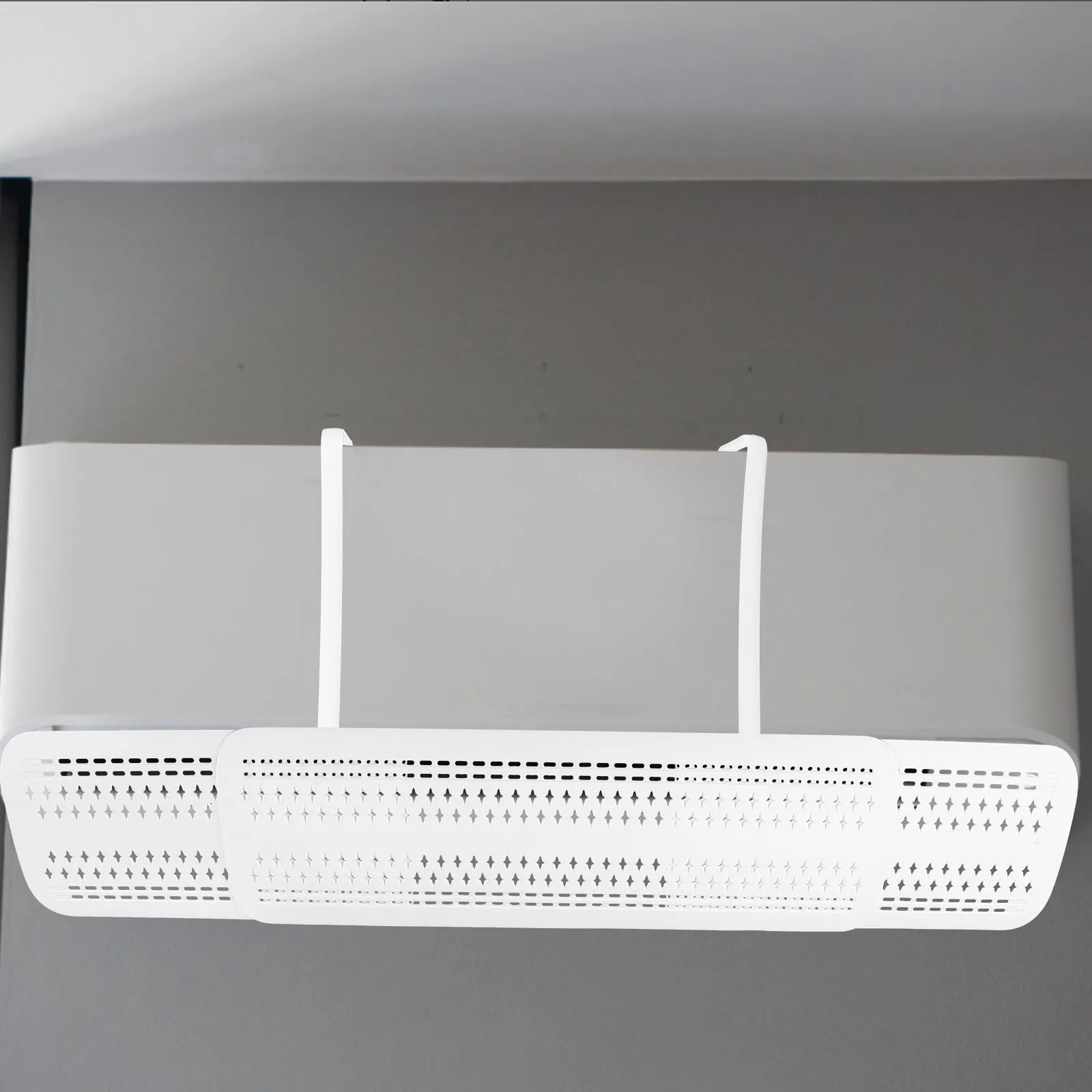 Air Condition Vent Deflector Plastic Sturdy Wall Mounted Adjustable Air Conditioner Wind Blocker for Home