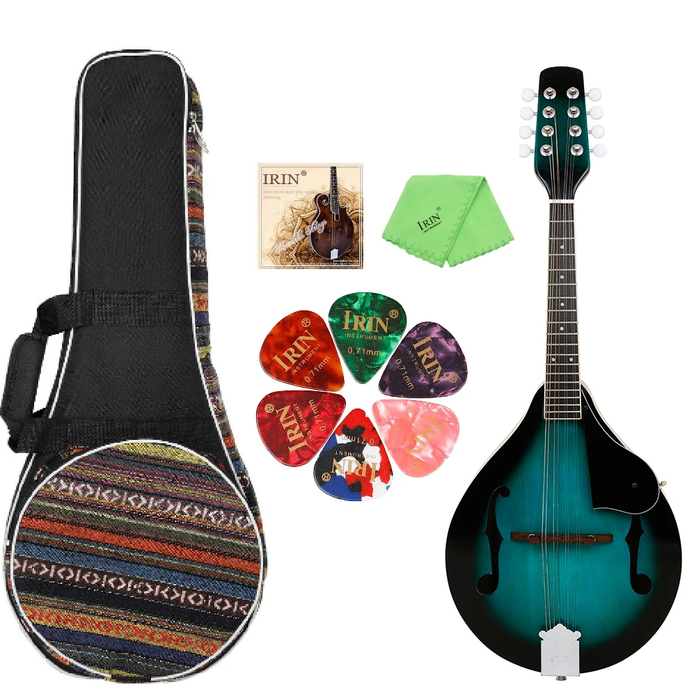 IRIN Mandolin 8-String Guitar A Style Electric Mandolin Stringed instruments with Bag String Pick Accessories