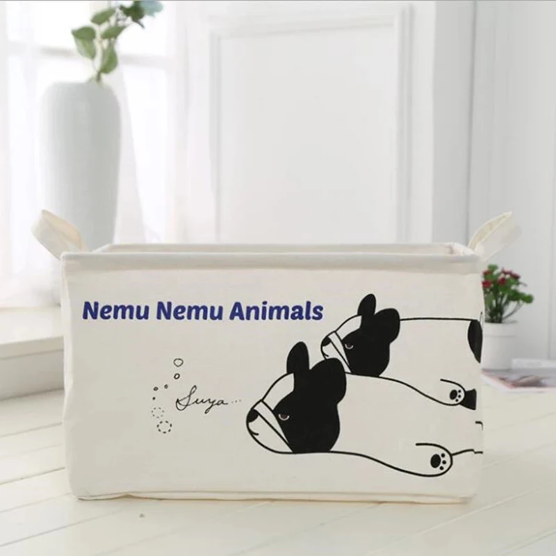 

1 шт., детская водонепроницаемая корзина для грязного белья с героями мультфильмов, хлопковая квадратная корзина для стирки одежды, складная коробка для хранения