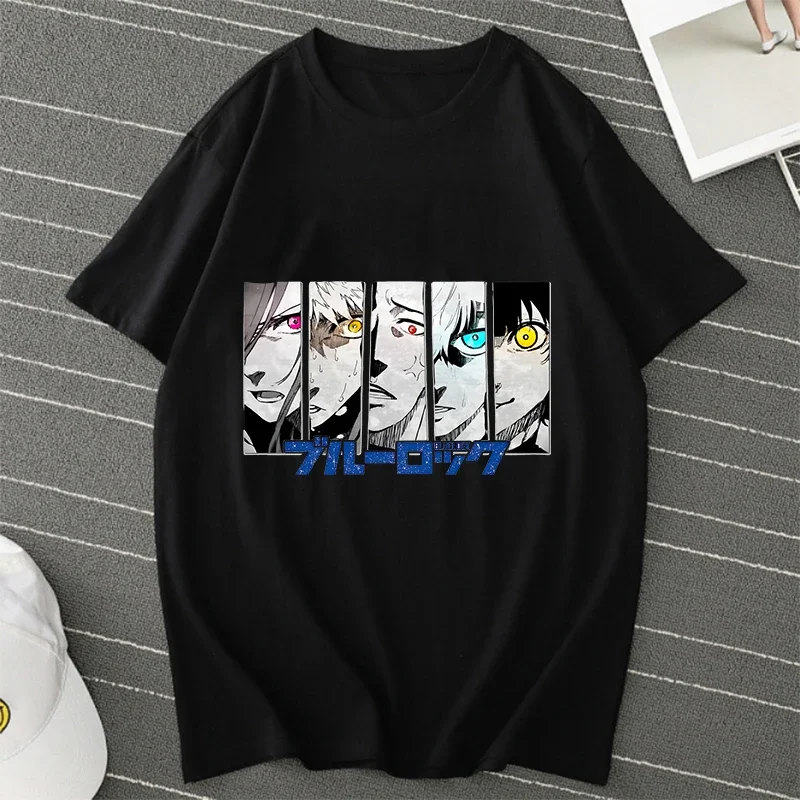 BLUE LOCK Yoichi Isagi Manga Chemise Rétro Hip Hop Unisexe T-Shirt Streetwear Graphique T-shirts BLUE LOCK Surdimensionné T-shirts Hauts