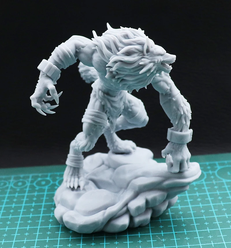 1/32 56mm 1/24 75mm  Resin Model Kits Wolf Werewolf Figure Unpainted No Color DW-086