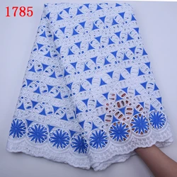 SJD LACE Clearance African Swiss Voile Lace Fabric 2024 Latest Nigerian Austria Cotton Lace for Elegant Evening Party Dress1839