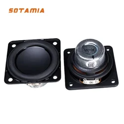 SOTAMIA 2Pcs 2 Inch 52MM Full Range Audio Speaker 4 Ohm 10W Sound Amplifier Speaker PU Edge PV Diaphragm Loudspeaker