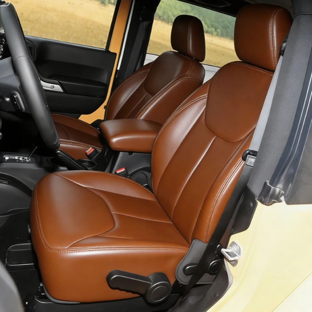 Car Special Seat Cover For Jeep Wrangler 2 Door JK 2013 2014 2015 2016 2017 Auto Seat Covers for Sport Sahara Rubicon Freedom