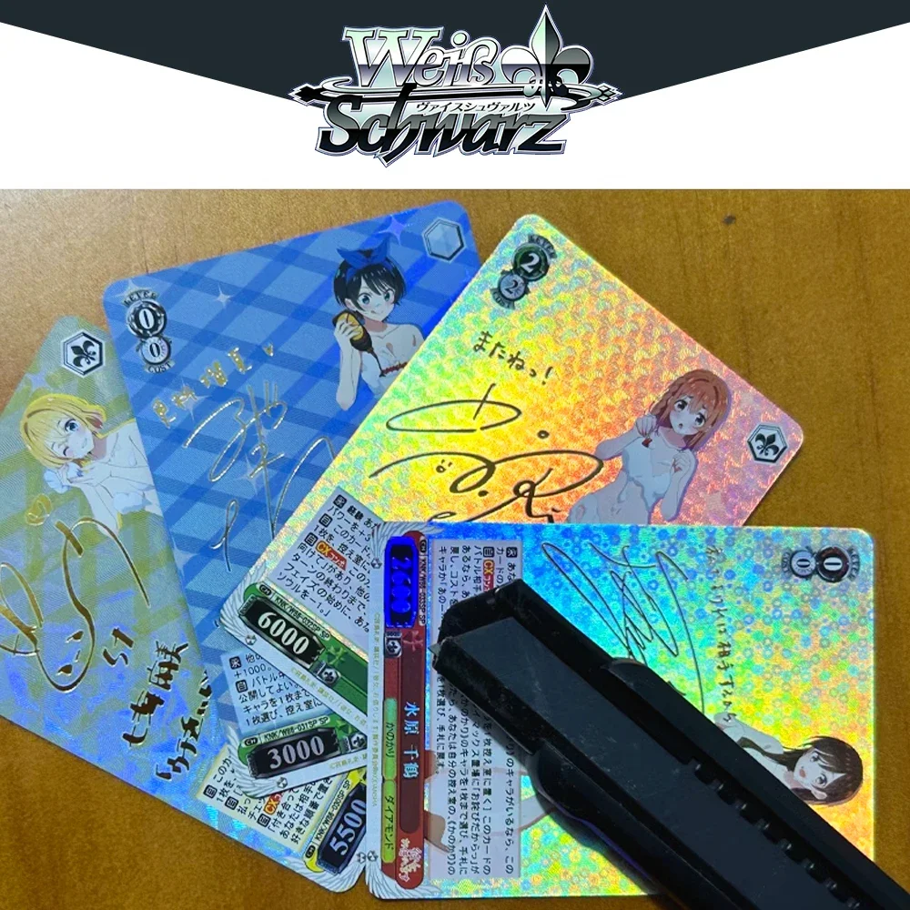 

BLBU WS Card Rent-a-Girlfriend Sexy WeiB Game Signature Card DIY Anime Collectible Cards WS Chizuru Asami Nanami Toy