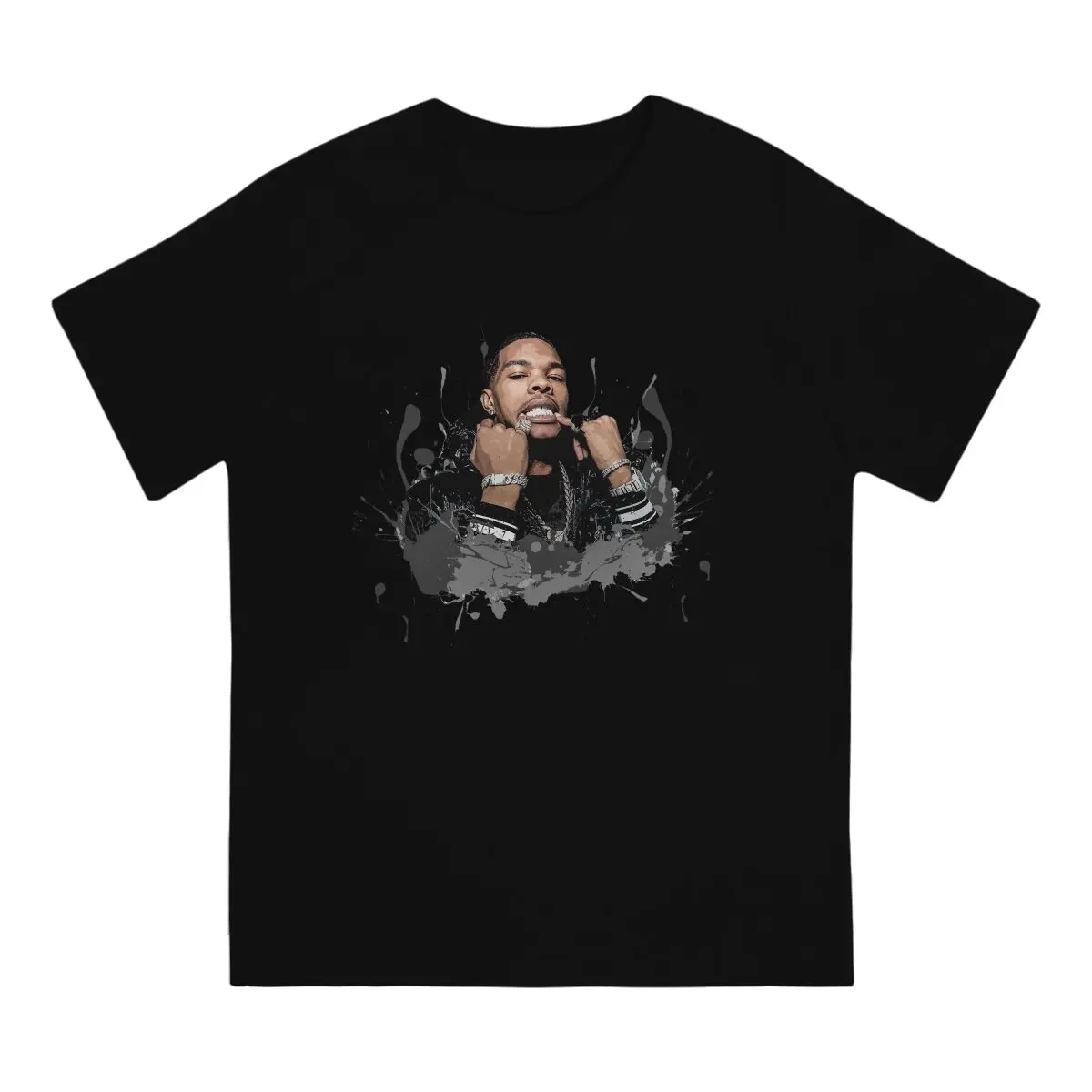 Men's Rapper Star T Shirts Lil Baby Pure Cotton Clothing Creative Short Sleeve Round Collar Tee Shirt Birthday Gift T-Shirt