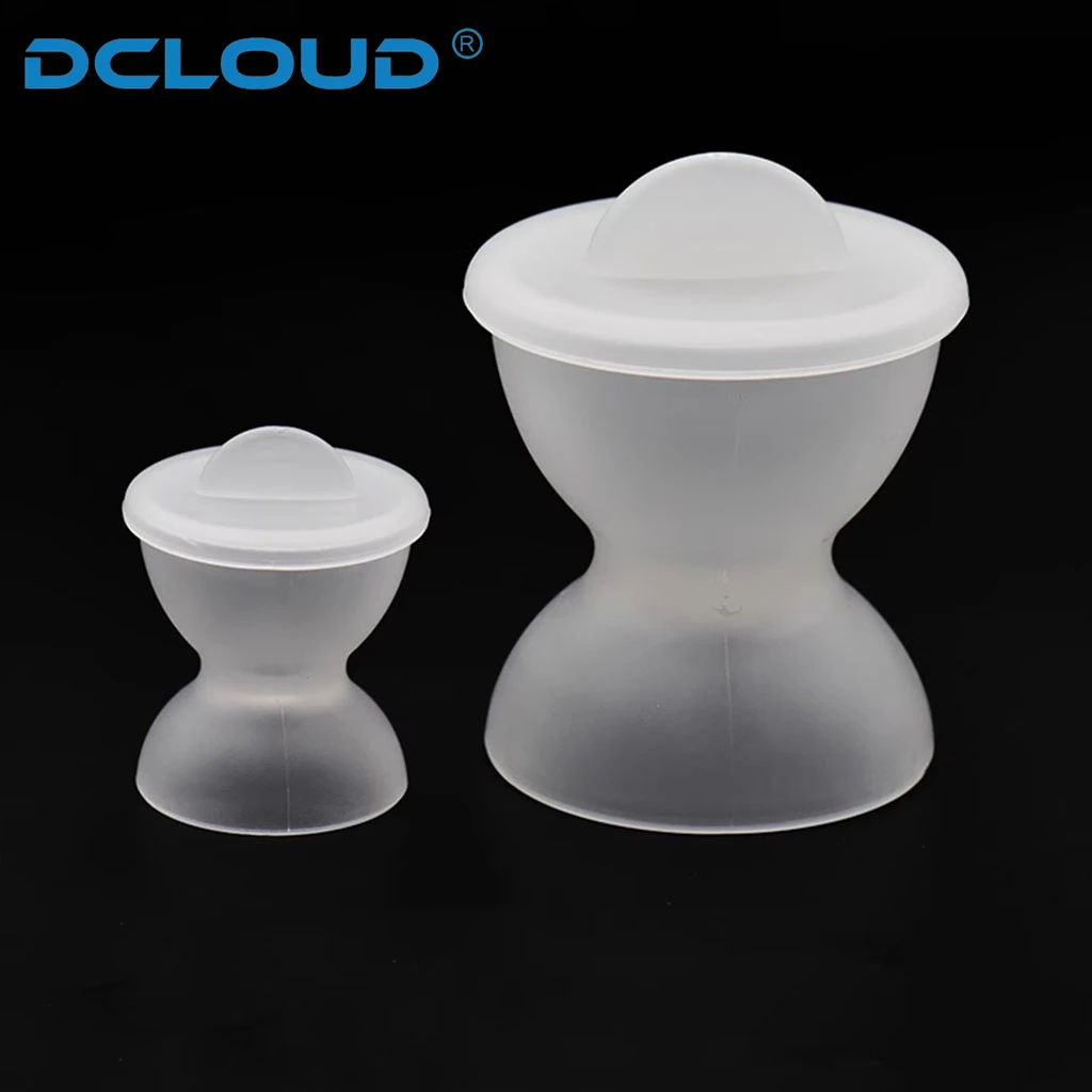 1Pc Dental Silicone Mixing Bowl Cup Rubber Mixing Bowls With Cap Non-StickSelf-Coagulating Cup Large Small Dentist Lab Tools