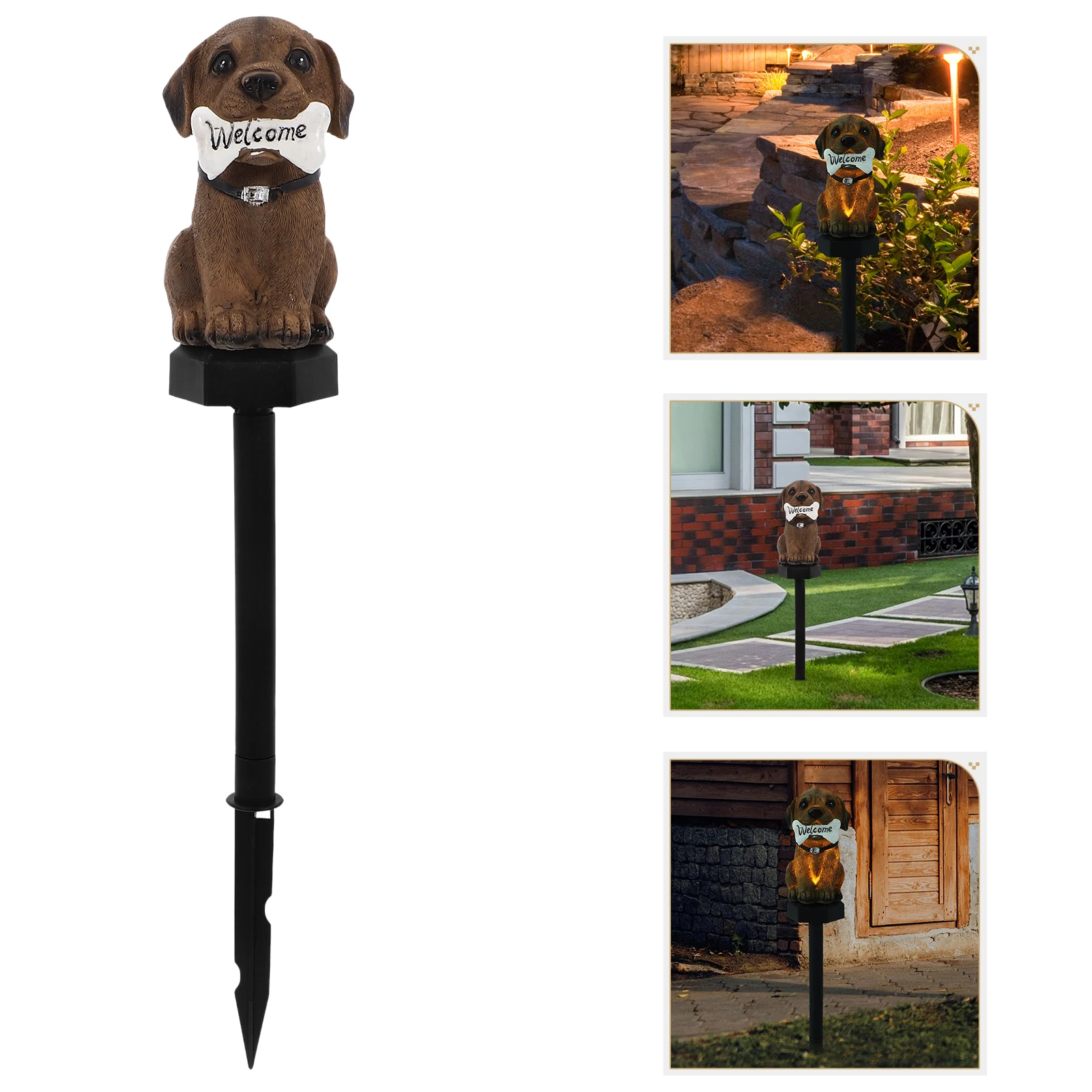 

Dog Shaped Garden Stake Lights Outdoor Lawn Lamp Decor For Yard Pathway Wedding Solar Powered Garden Light Outdoor Solar