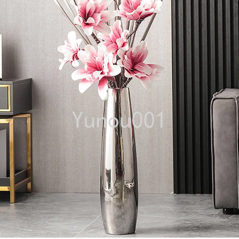 Golden Ceramic Vase Decoration for Home, Chinese Vase Ceramic Home Decoration