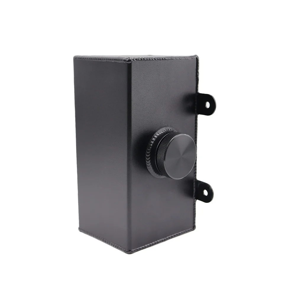 Aluminum Bottle Washer Reservoir Silver,Black Long Lasting Coolant Storage Tank Coolant Reservoir Aluminum Construction