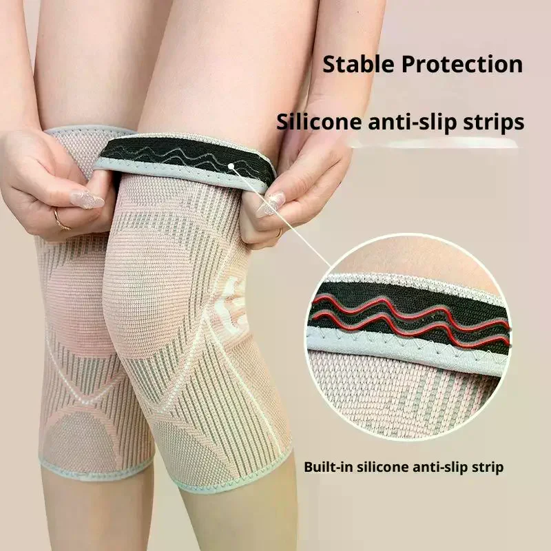 1 par joelheira suporte para artrite conjunta náilon esportes fitness mangas de compressão joelheiras ciclismo correndo protetor
