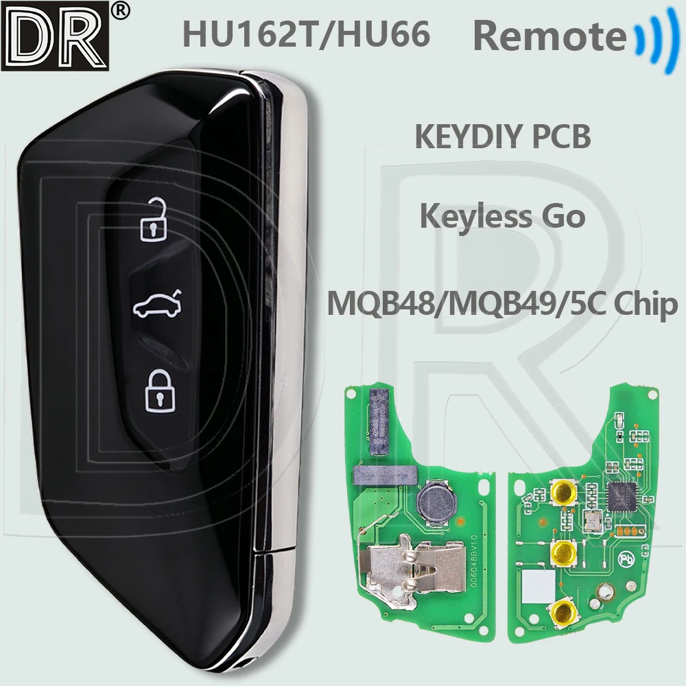 Zmodyfikowany pilot samochodowy DR Modified MQB48 5C/MQB49 315 433MHz Keyless Go do VW Volkswagen Golf Polo Tiguan Touran MK7 Skoda Superb OSeat