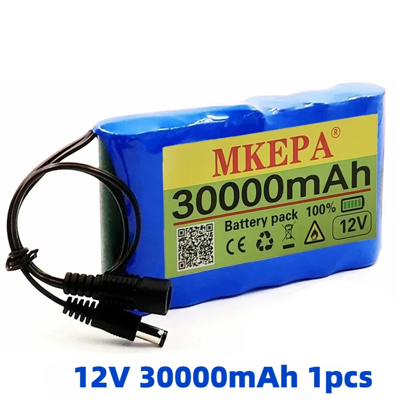 🛒Portable Large Capacity Lithium-Ion Battery BMS 3S2P 30000mAh 12V 18650 Battery Monitoring, Audio, LED Lights + Charger 🔥 image 3