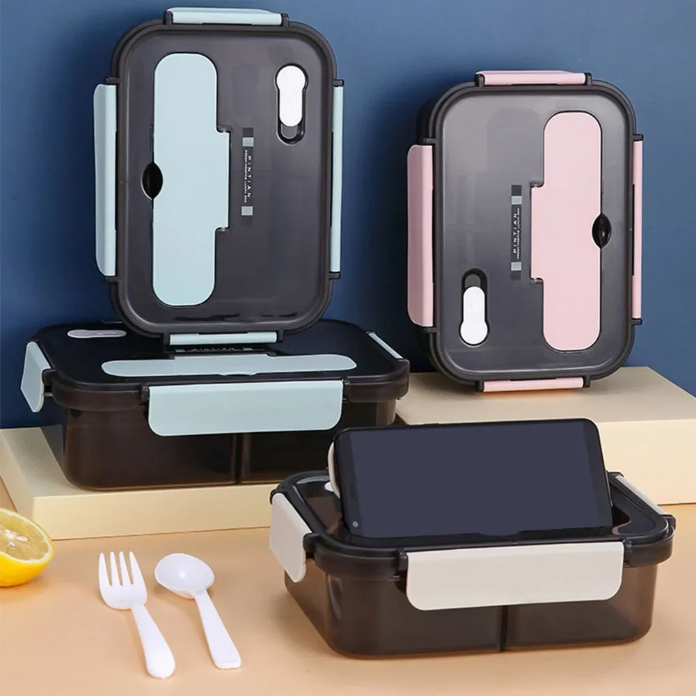 

Lunch Box Kitchen Work Student Outdoor Activities Travel Microwave Heating Food Container Plastic Bento Box Storage Snacks Boxes