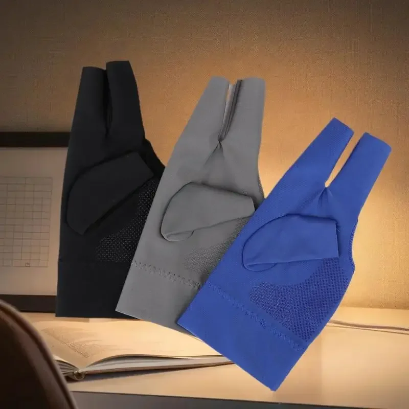 1 guanto da biliardo in silicone di qualità superiore, mano sinistra, antiscivolo, elastico, traspirante, per 3 dita