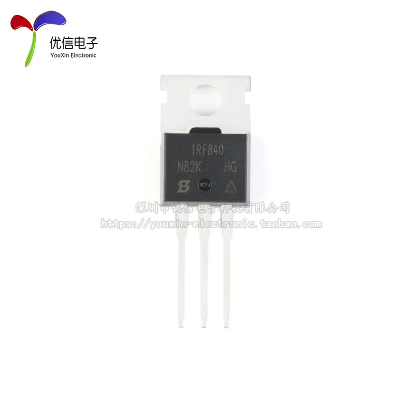 10pcs original IRF840PBF TO-220 N channel 500V/8A in-line MOSFET FET