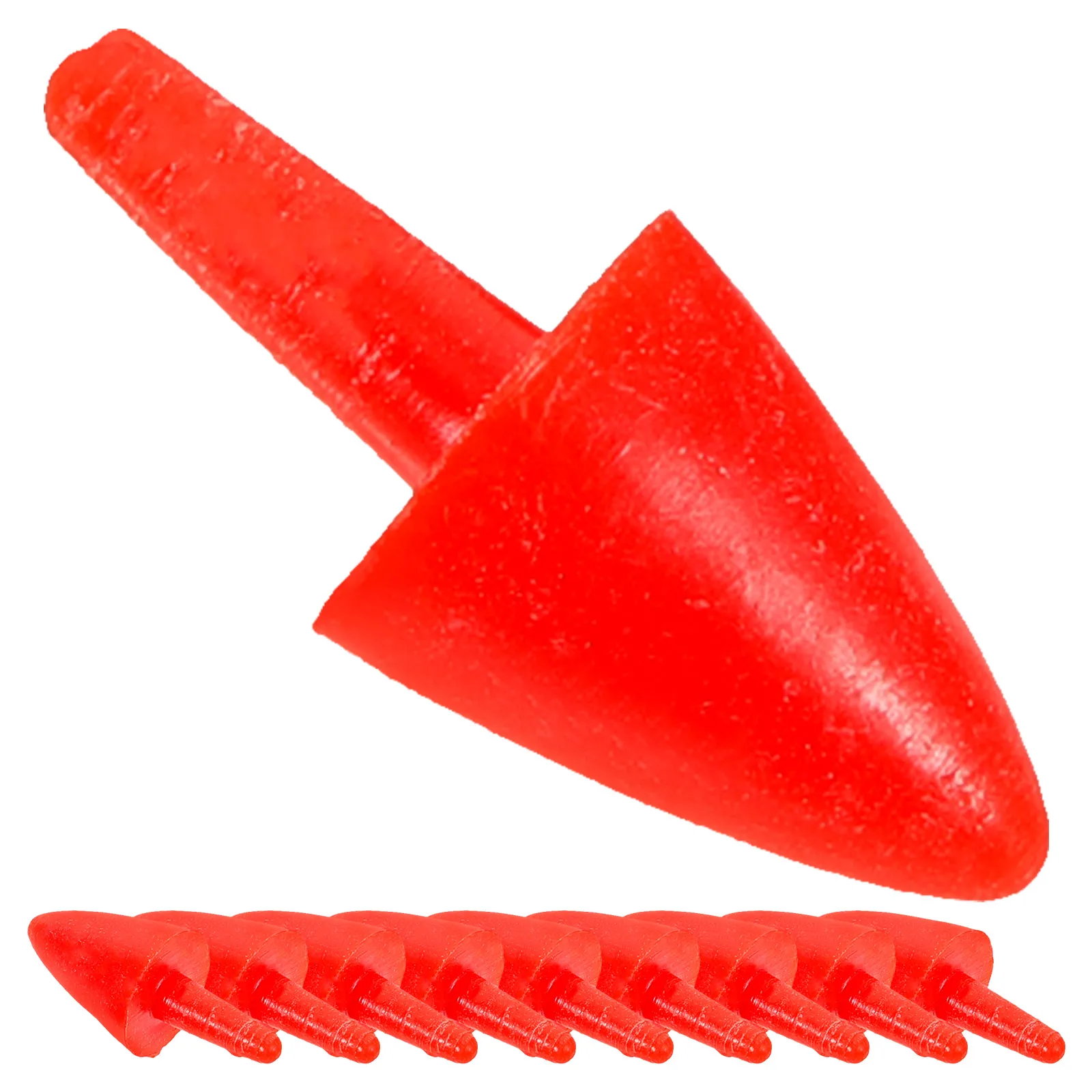 

200pcs Snowman Nose Accessories Christmas DIY Craft Materials Red Xmas Decor Supplies for Holiday Party Family Gift Making Kit