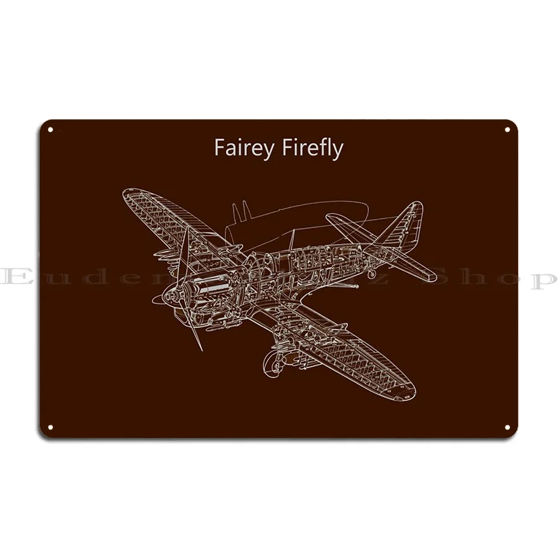 Fairey Firefly Metal Plaque Poster Cinema Design Cave Cinema Wall Decor Tin Sign Poster