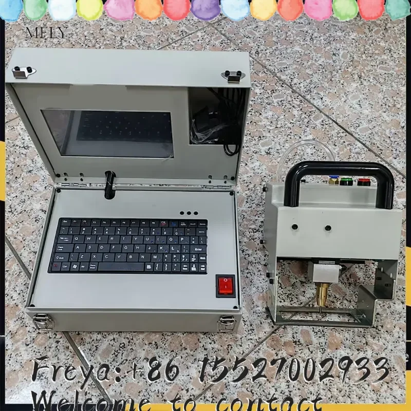 Portable Electric Marking Machine, Mold Flange Steel Stamp Printer 30×90mm Coding Machine, Steel Plate Engraving Machine