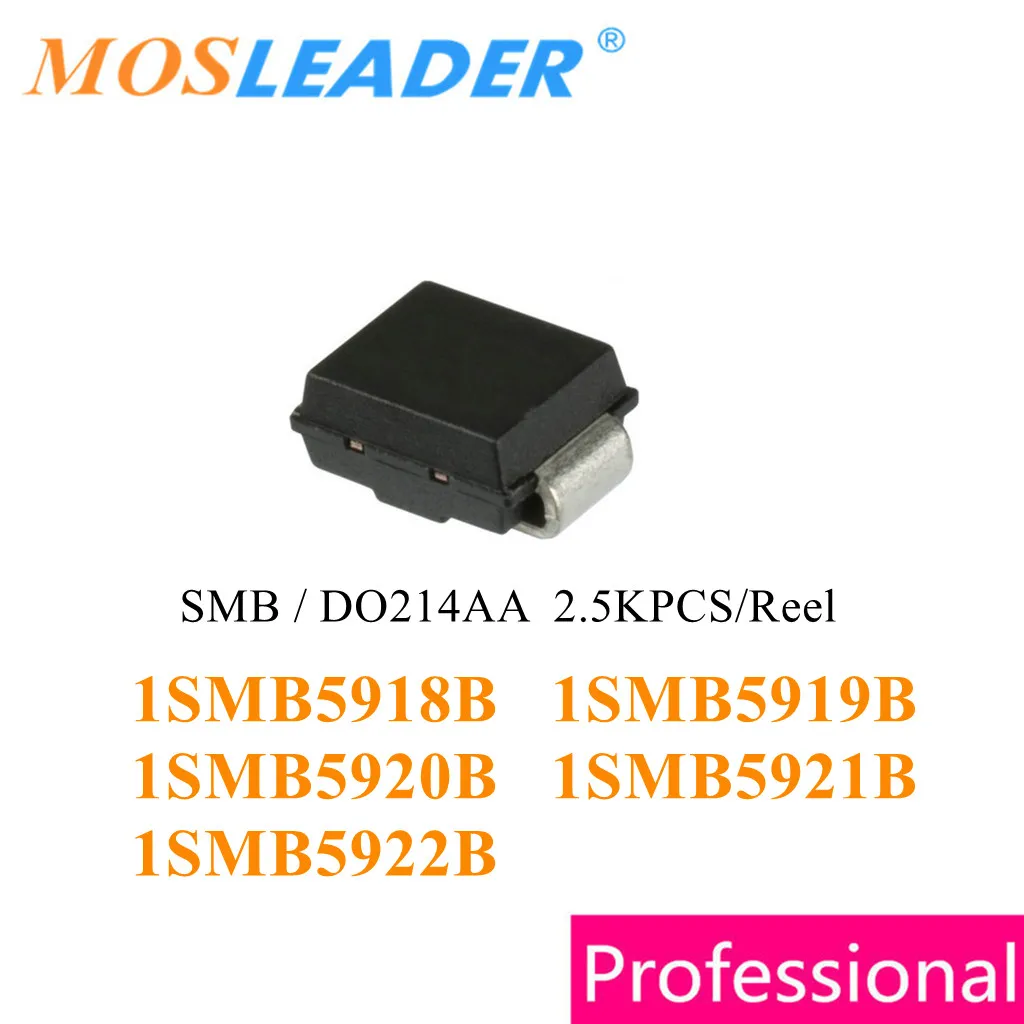 

Mosleader 2500 шт. SMB 1SMB5918B 1SMB5919B 1SMB5920B 1SMB5921B 1SMB5922B DO214AA 1SMB5918 1SMB5919 1SMB5920 1SMB5921 1SMB5922