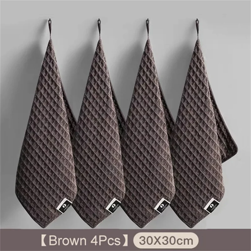 1/4pcs Super Absorbent Towel Barista Towel Rag Bar Coffee Machine Cleaning Cloth Tableware Household Cleaning Towel Kichen Tools