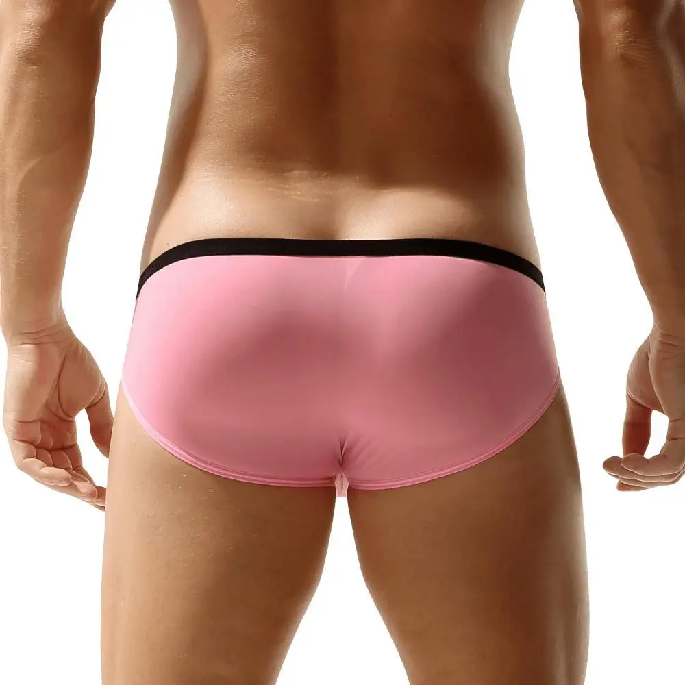 Sexy Underwear Briefs for Men Stylish and Innovative Ice Silk Underpants Nylon Male Panties Men Bikini Briefs