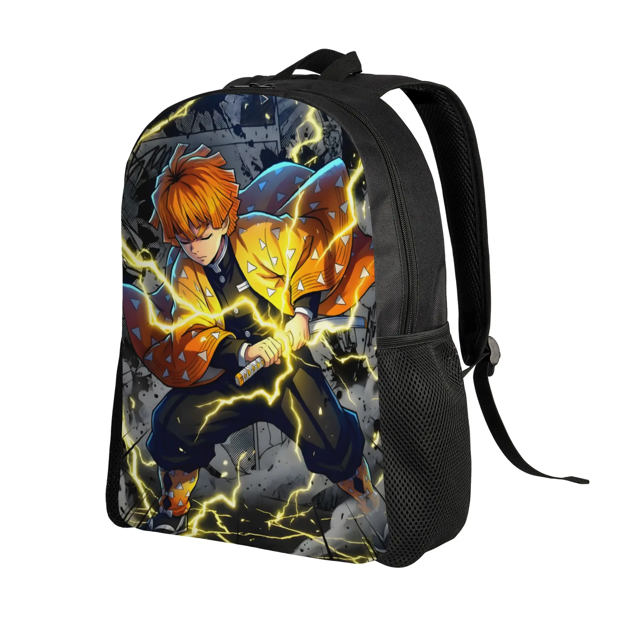 1Piece Backpack Thunder Breathing New School Year Handbag Travel  Demon Slayer Anime For Gifts New Term Starts