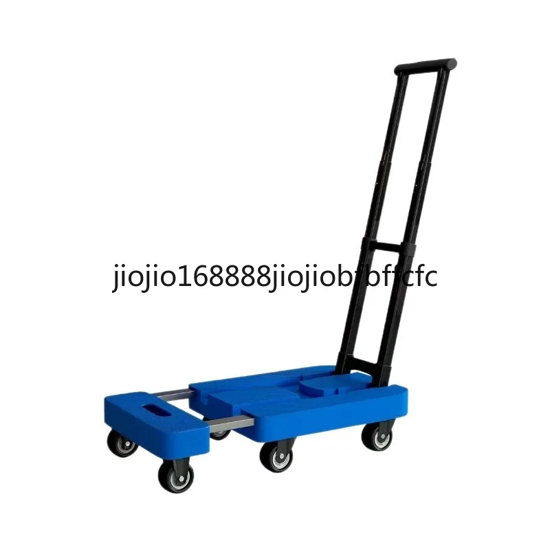 Suitable for Telescopic Pull Cargo Handling Trolley Home Folding Flatbed Truck Portable Pull Car Trolley Push Truck Trailer