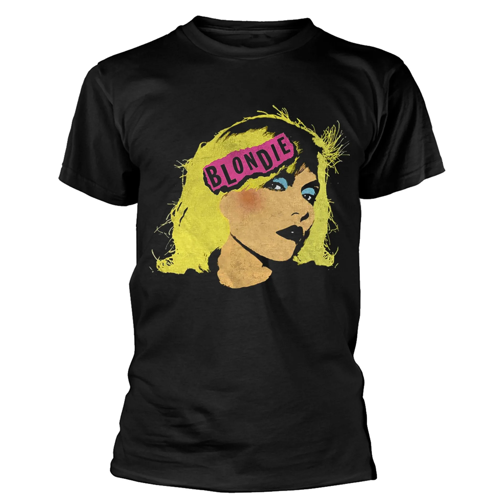 

Blondie Punk Logo T-Shirt Men Women Cotton Tees Short Sleeve Brand T-shirt Retro Hip Hop Rock Band Tops Men's Summer Clothing