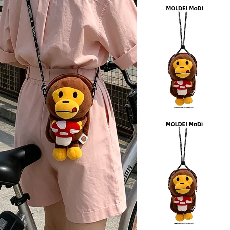 Cute Ugly  Crossbody Bag for Women Walking Mobile Phone Bag Cartoon Doll Design Fashionable Small Bag Female Youth