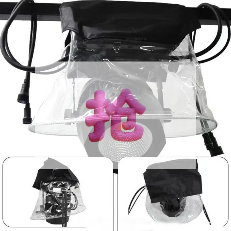Portable Flame Retardant Stage Light Rain Cover Waterproof Dustproof Protector For LED Par Moving Light Concert Use