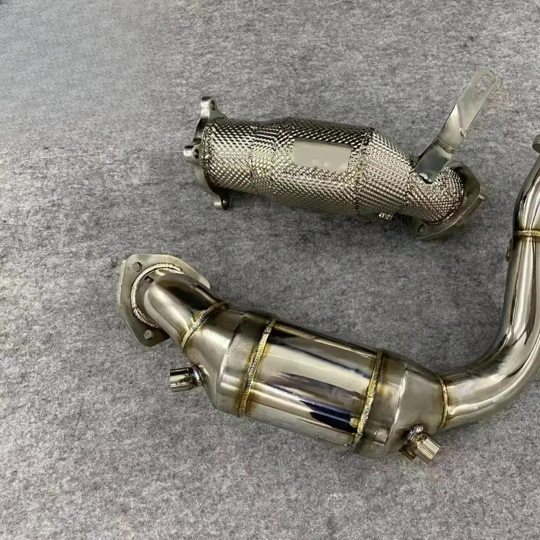 High Quality 2.0T Exhaust Downpipe with Particle Trap Removal Front Section Auto Parts for the Exhaust Pipes Industry