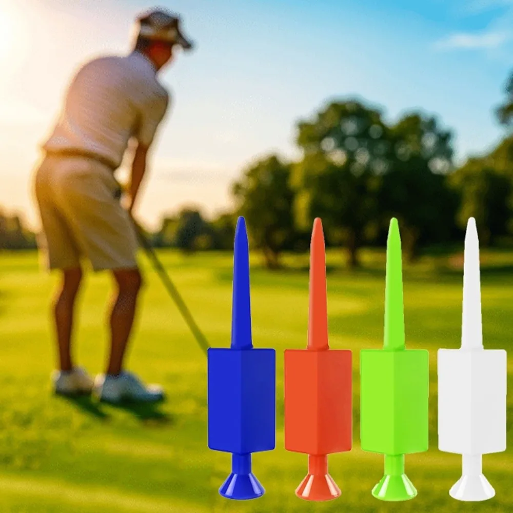 

12pcs Designed Multi-Color Golf Ball Pegs Enhance Distance Plastic Flat Ball Pegs Ball Holder Replacement Golf Tee Golf Practice