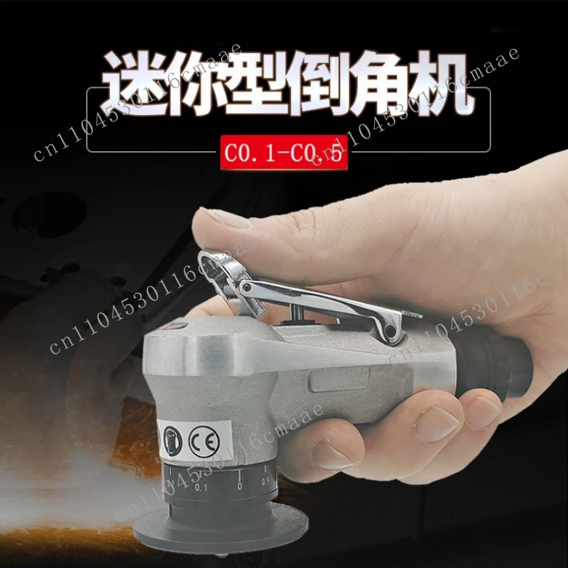 Imported pneumatic mini chamfering , burr trimming machine 45 degree arc chamfering device, oblique mouth chamfering device