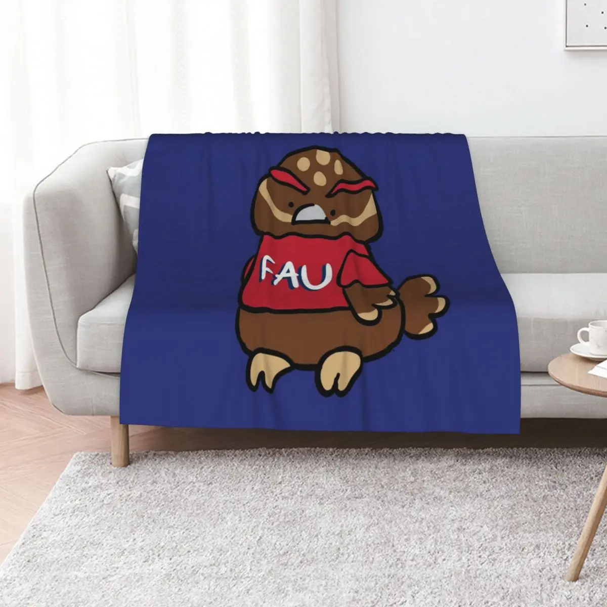 

Owlsley the Owl - Florida Atlantic University Throw Blanket Tourist halloween Custom Decorative Sofa Blankets