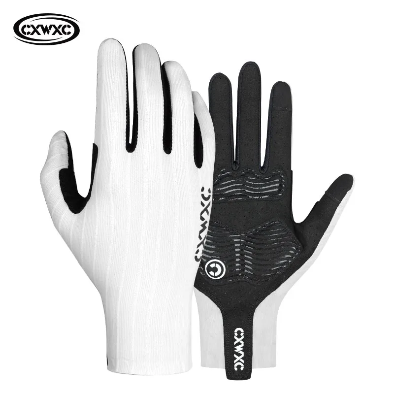 CXWXC Fietshandschoenen Volledige Vinger Fiets Sporthandschoenen Heren Dames Touchscreen Ademend Gym Motor Camping Wandelen Wanten