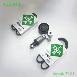 Car accessories PY01-15-980 SKYACTIV engine belt tensioner set for Mazda 6 2013-2020 CX-5 CX-4 CX-8 CX-50 2.5 PY engine