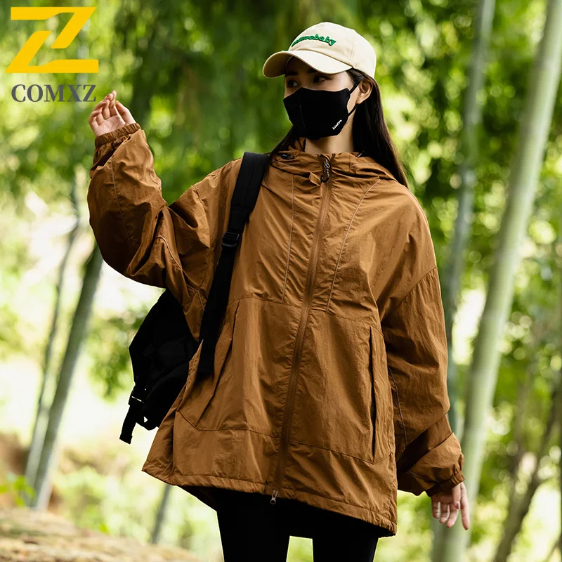 Men's Spring Autumn Softshell Jacket Windproof Thermal Outdoor Parka with Reflective Strips Fleece Lining for Hiking Casual Wear