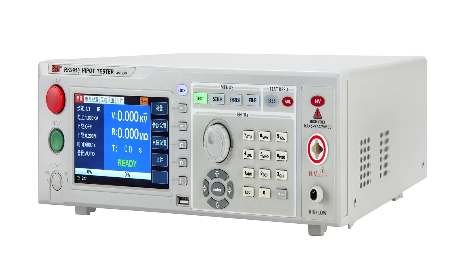 RK9910 AC 5KV DC 6KV USB Interface Programmable AC/DC Withstand Voltage Insulation Tester Hi-pot Tester